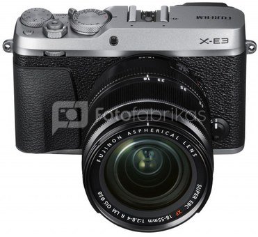Fujifilm X-E3 + 18-55mm XF (sidabrinis)