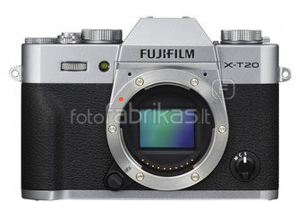Sisteminis fotoaparatas FUJIFILM X-T20 body (Sidabrinis)