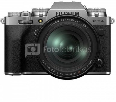 Fujifilm X-T4 + XF16-80mm F4 R OIS WR silver