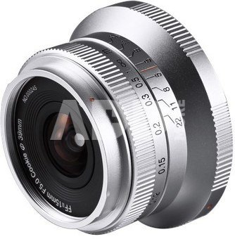 Laowa 15mm f/5 Cookie FF Sony E (Auto Aperture) Silver