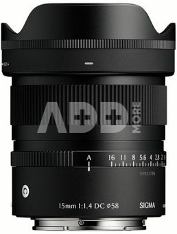Sigma 15MM F1.4 DC CONTEMPORARY SONY E