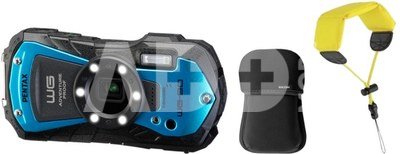 PENTAX WG-90 BLUE + plūduriuojantis dirželis ir neopreninis dėklas