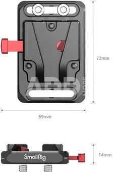 SMALLRIG 2987 BATTERY PLATE MINI V-MOUNT
