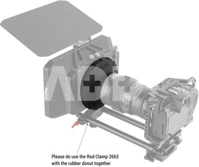 SMALLRIG 3409 SILICONE DONUT WITH 114MM REAR OPENING FOR MATTE BOX