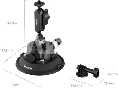 SmallRig 5855 4.5" Suction Cup Mount for Action Cameras
