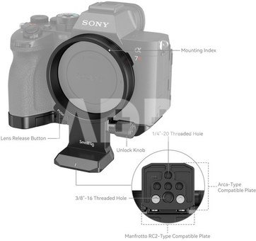 SmallRig 4148 Rotatable Horizontal to Vertical Mount Plate Kit for Sony Alpha 7R V / Alpha 7 IV / Alpha 7S III / Alpha 7R IV