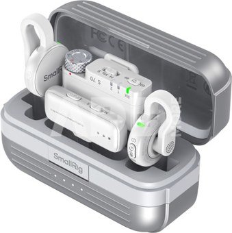 SmallRig 5716 S 70 Wireless Microphone with Multi-Device Compatibility (White)