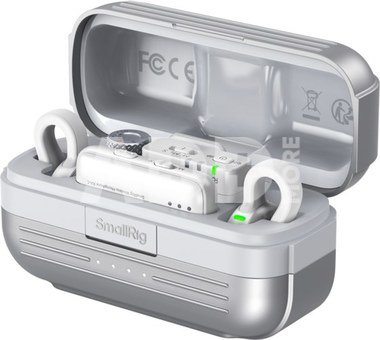 SmallRig 5716 S 70 Wireless Microphone with Multi-Device Compatibility (White)