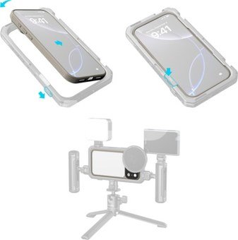 SmallRig 5794 FilMov Lightweight Photography Bumper Case for iPhone 17 Pro Max (Gray)