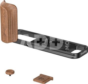 SmallRig 5985 L-Shaped Mount Plate with Wooden Handle for FUJIFILM X-E5 (Rosewood, Black)