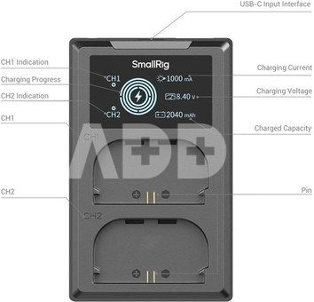 SmallRig 5409 Camera Battery and Charger Kit for Canon LP-E6P