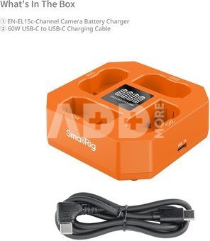 SmallRig 5747 Four-Channel Camera Battery Charger for EN-EL15c
