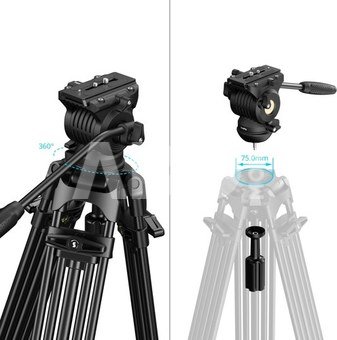 SmallRig 5442 FSD14 FreeSpeed Heavy-Duty Aluminum Alloy Tripod