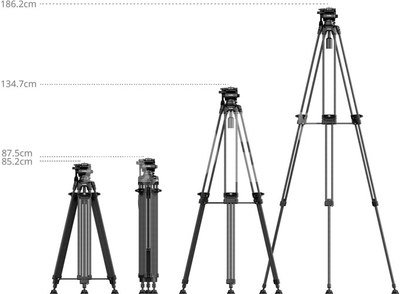SmallRig 5443 FSD14 FreeSpeed Heavy-Duty Carbon Fiber Tripod