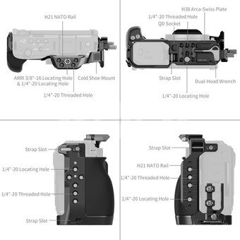SmallRig 6113 HawkLock Quick Release Cage Kit for Nikon ZR