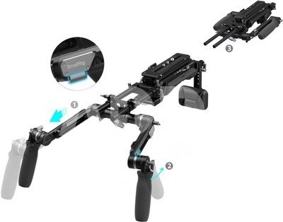 SmallRig 5199 HawkLock VCT-14 Type Shoulder Rig (SR009)