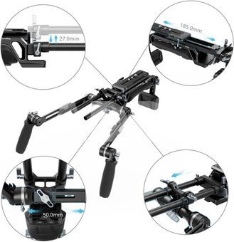 SmallRig 5199 HawkLock VCT-14 Type Shoulder Rig (SR009)