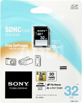 Sony SDHC Standard SD Card 32GB Class 4