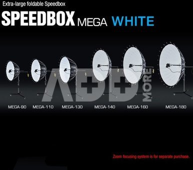 SMDV Speedbox Mega 90 Deep softbox 90cm Wit bowens mount