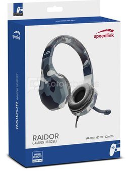 Speedlink наушники Raidor PS4, черные (SL-450303-BE)