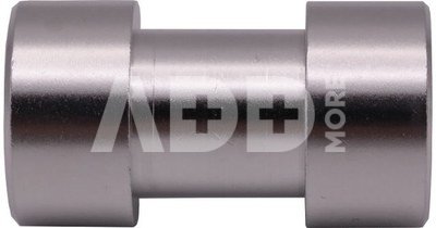 Caruba spigot adapter 1/4" female   3/8" female (28mm) aluminium