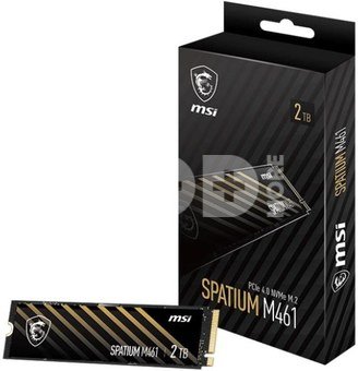 SSD|MSI|SPATIUM M461|2TB|M.2|PCIE|NVMe|3D NAND|Write speed 4200 MBytes/sec|Read speed 5000 MBytes/sec|2.15mm|TBW 450 TB|MTBF 1500000 hours|S78-440Q550-P83