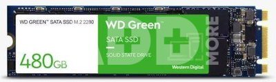 SSD|WESTERN DIGITAL|Green|480GB|M.2|SATA 3.0|Read speed 545 MBytes/sec|1.5mm|MTBF 1000000 hours|WDS480G3G0B