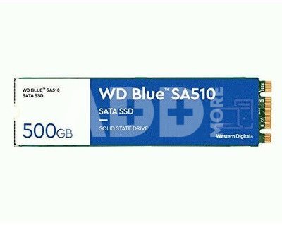 SSD|WESTERN DIGITAL|SA510|500GB|M.2|SATA 3.0|Write speed 510 MBytes/sec|Read speed 560 MBytes/sec|2.38mm|TBW 200 TB|MTBF 1750000 hours|WDS500G3B0B