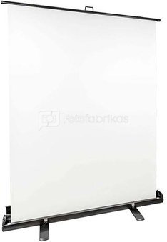 StudioKing Roll-Up Background Screen FB-150200FW 150x200 cm White