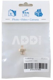 StudioKing Spigot Adapter MC-1060 1/4" Male 3/8" Male