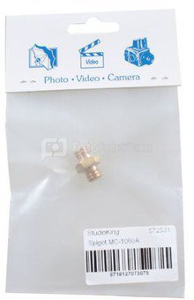 StudioKing Spigot Adapter MC-1060A 3/8" Male 3/8" Male