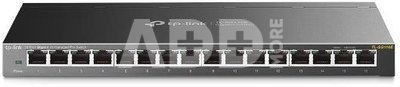 TP-LINK Switch TL-SG116E Web Management, Desktop, 1 Gbps (RJ-45) ports quantity 16, Power supply type External