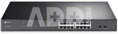 TP-LINK TL-SG1218MPE Switch Web Managed, Rack Mountable, 16 x 10/100/1000Mbps , 2 SFP ports, 16 x PoE+ports , PSU single TP-LINK