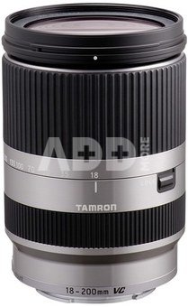 Tamron 18-200mm f/3.5-6.3 DI III VC, Canon M, sidabrinis