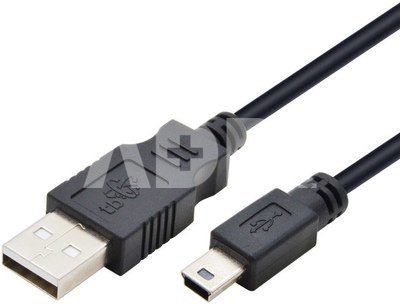 TB Cable USB - Mini USB 1.8m. black