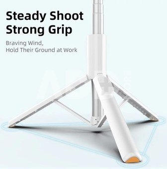 Tech-Protect selfie stick tripod L09S Bluetooth, white