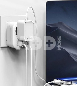 Tech-Protect travel adapter TA100 US-EU, white