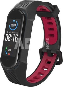Tech-Protect watch strap Armour Xiaomi Mi Band 5/6, black/red