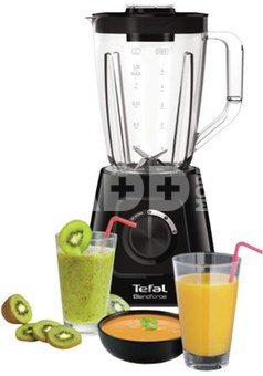 TEFAL | Blender | BL420838 BlendForce | Tabletop | 600 W | Jar material Plastic | Jar capacity 1.25 L | Ice crushing | Black