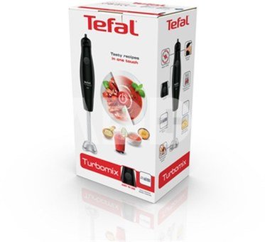 TEFAL | Blender | Turbomix HB1218 | Hand Blender | 350 W | Jar material Plastic | Jar capacity 0.8 L | Black