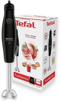 TEFAL | Blender | Turbomix HB1218 | Hand Blender | 350 W | Jar material Plastic | Jar capacity 0.8 L | Black