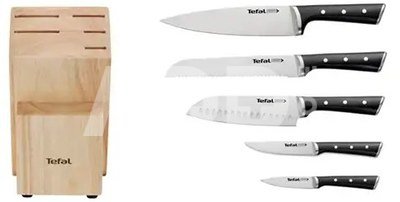 Tefal Zestaw blok+ noże 5szt. (K232S574) | TEFAL