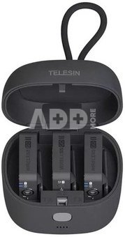 TELESIN Charging Box with 4000mAh Built-in Battery for Rode Wireless GO I II Microphone (TE-WMB-001)