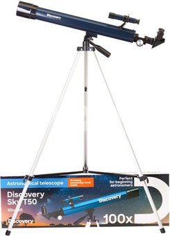 Teleskopas su knyga Discovery Sky T50 (RU)