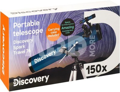 Teleskopas su knyga Discovery Spark Travel 76
