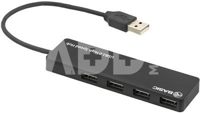 Tellur Basic USB Hub, 4 ports, USB 2.0 black