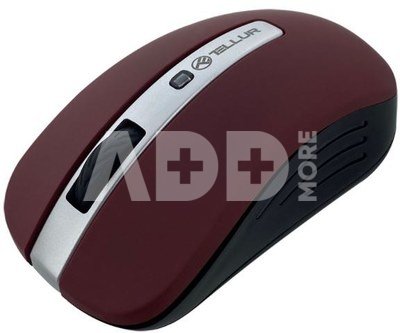 Tellur Basic Wireless Mouse, LED dark red