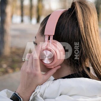 Tellur Feel Bluetooth Over-ear Headphones Pink