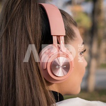 Tellur Feel Bluetooth Over-ear Headphones Pink