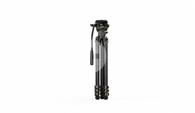 Tilta 75mm Cine Fluid Head with 3-Stage Carbon Fiber Tripod Legs (8KG) - Forest Camo